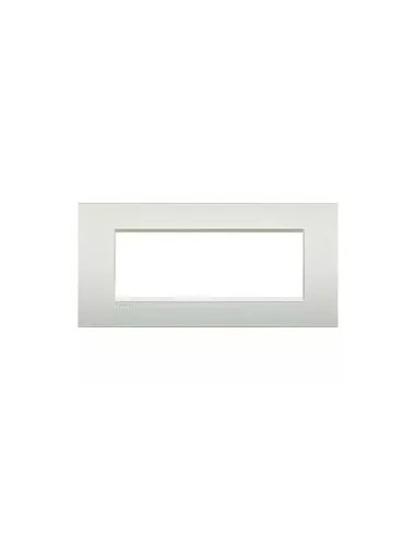Bticino light 7-seater plate opal white n4807ob